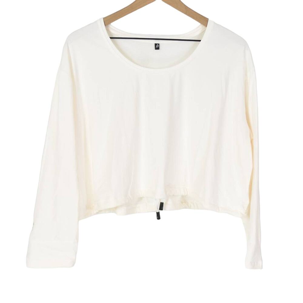 Petula Cinched Cropped Mesh Top, XL